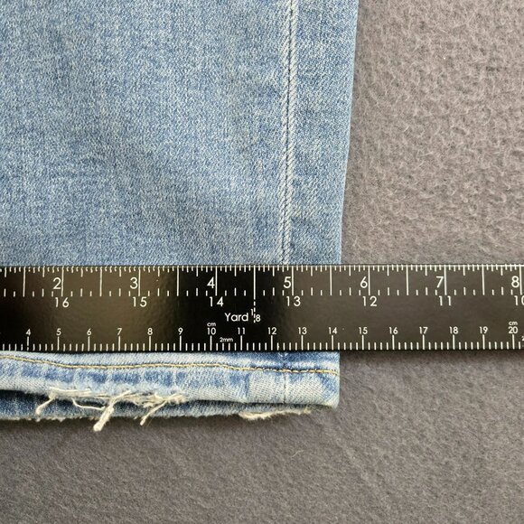 LOFT Women 12/31P High Rise Light Wash Distressed Skinny Jeans - Picture 13 of 13